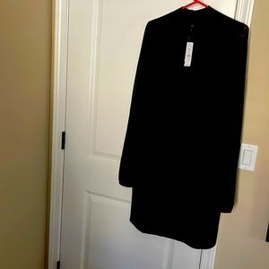 Large black and shimmering silver sweater dress.  Bought at WHBM.  Never used.